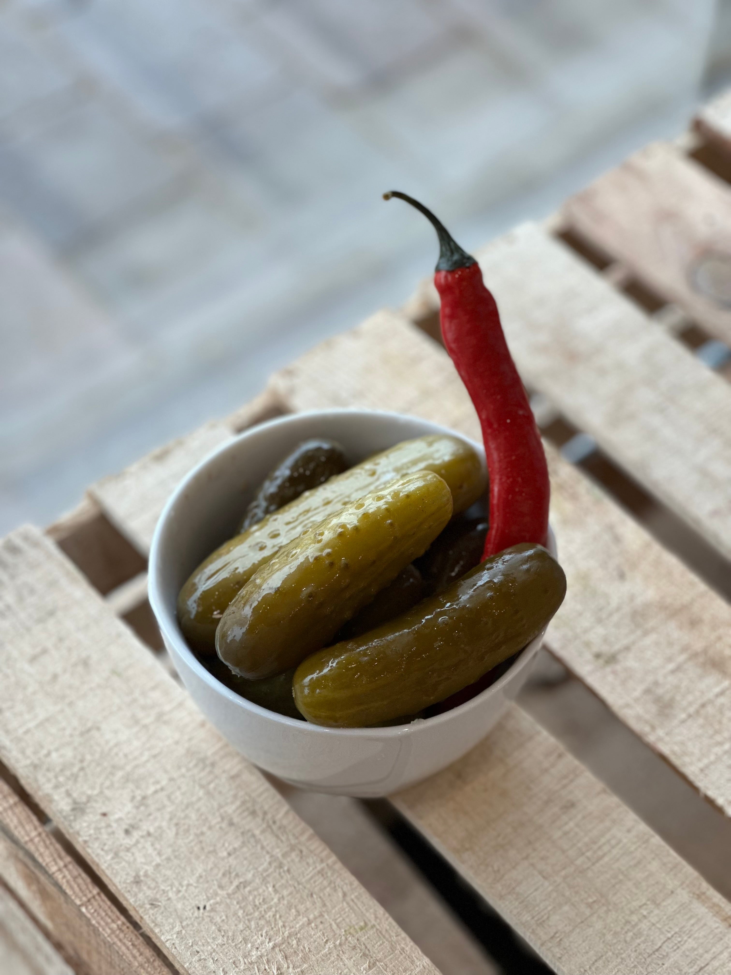 Ogórek kiszony z chili